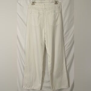 White Wide-Leg Pants